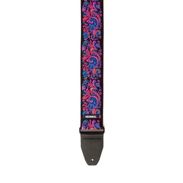 Гитарный ремень DUNLOP JIMI HENDRIX BLACKLIGHT LOVE DROPS PINK STRAP
