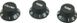 Набор ручек для потенциометров DIMARZIO DM2111 B Strat Knobs Set (Black) - фото 2