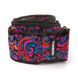 Гитарный ремень DUNLOP JIMI HENDRIX BLACKLIGHT LOVE DROPS PINK STRAP - фото 1