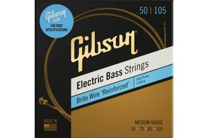 Струны для бас-гитары Gibson SBG-SSM Short Scale Brite Wire Bass Strings Medium
