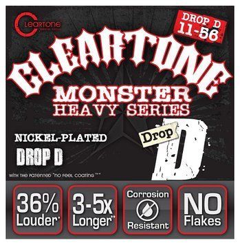 Струни для електрогітари CLEARTONE 9456 Electric Heavy Series Drop D (11-56)