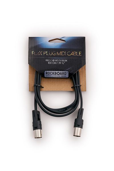 Кабель ROCKBOARD RBO CAB MD FX 100 BK RockBoard FlaX Plug MIDI Cable, 100 cm