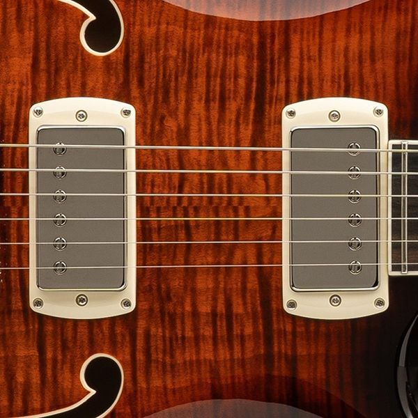 Електрогітара PRS SE Hollowbody II Piezo (Orange Tiger Smokeburst)