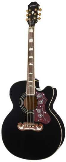 Електроакустична гітара EPIPHONE EJ-200SCE BK GLD ○ Купити в