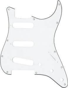 Панель пікгарда DIMARZIO FG2108W 3-PLY Pickguard for Stratocaster (White)