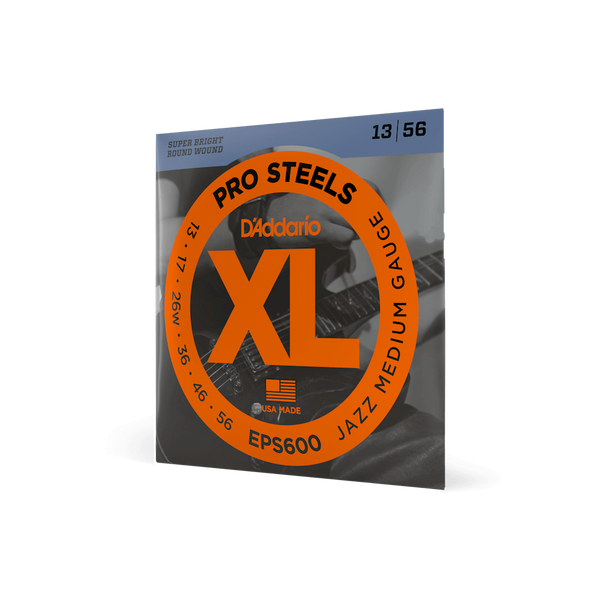 Струны для электрогитары D'ADDARIO EPS600 XL ProSteels Jazz Medium (13-56)