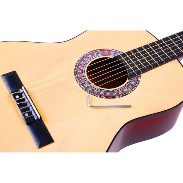 Классическая гитара Alfabeto CL44 NT + чехол, Натуральный