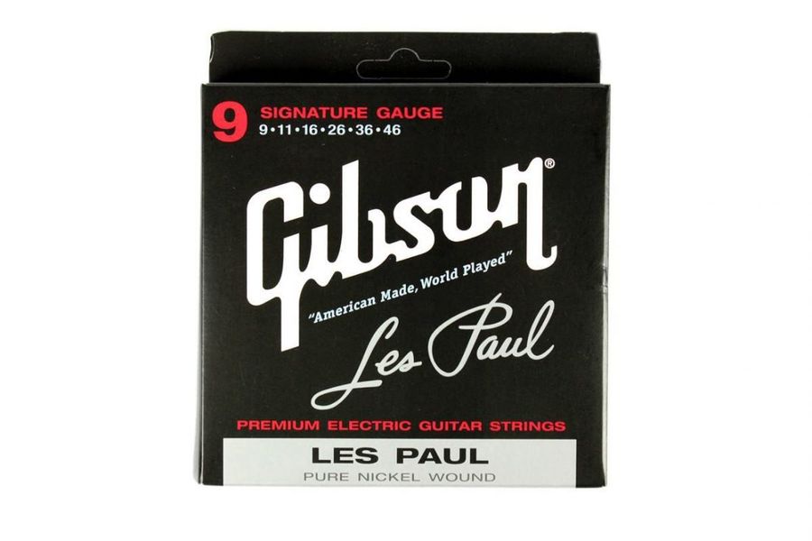 Струны для электрогитары GIBSON SEG-LP9  Les Paul Pure Nickel Wound .009-.042