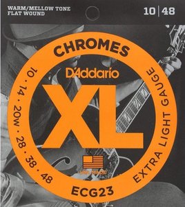 Струни для електрогітари D'ADDARIO ECG23 XL Chromes Extra Light (10-48)