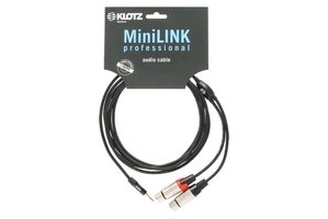 Кабель Klotz KY8-180 Minilink Pro Y-Cable 1.8 m Black