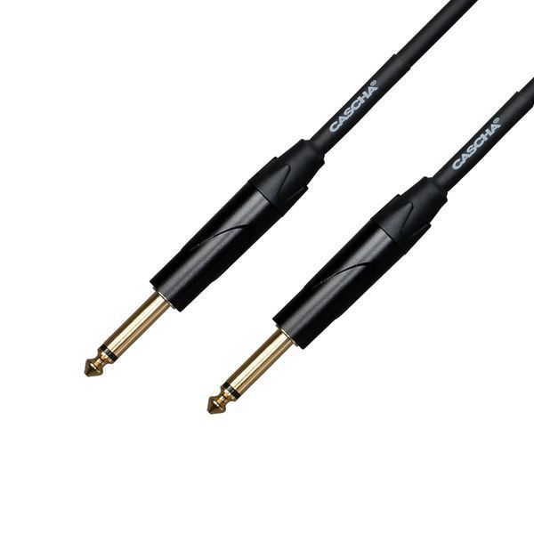 Кабель инструментальный Cascha CCA-G1BK6 (Advanced Line Guitar Cable, Black, 6 м)