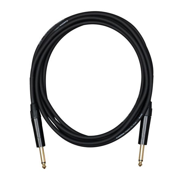 Кабель инструментальный Cascha CCA-G1BK6 (Advanced Line Guitar Cable, Black, 6 м)