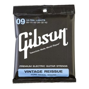 Струны для электрогитары GIBSON SEG-VR9 Vintage Re-Issue Pure Nickel Wound .009-.042
