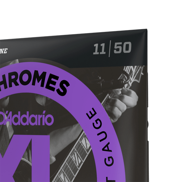 Струны для электрогитары D'ADDARIO ECG24 XLChromes Jazz Light (11-50)