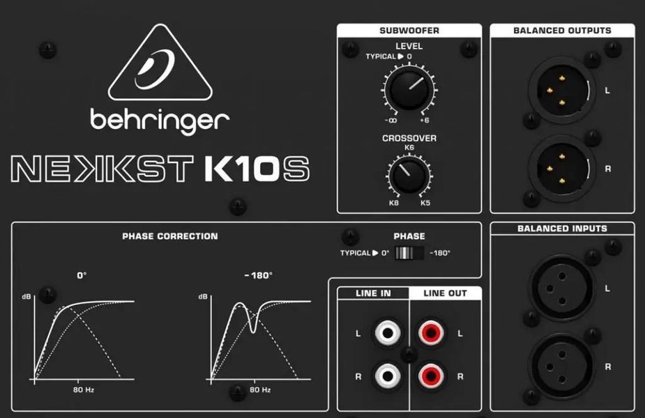 Студийный монитор Behringer Nekkst K10S