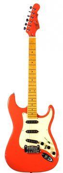 Електрогітара G&L S500 (Fullerton Red. 3-ply Vintage Creme.maple)