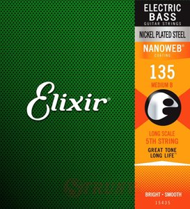 Струна Ддля бас-гитары Elixir 5S NW 135 L S