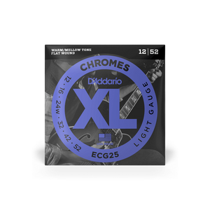 Струны для электрогитары D'ADDARIO ECG25 XL Chromes Light (12-52)