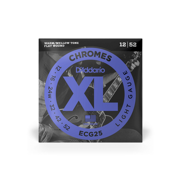 Струни для електрогітари D'ADDARIO ECG25 XL Chromes Light (12-52)