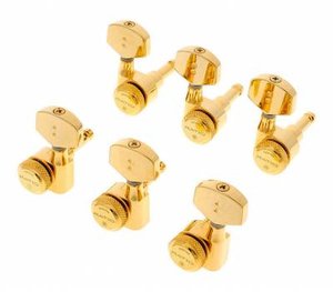 Колки для электрогитары Graph Tech PRL-8311-G0 Electric Locking 3+3 Contemporary Gold 2 Pin