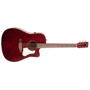 Электроакустическая гитара с вырезом и подключением A&L 042449 - Americana Tennessee Red CW QIT