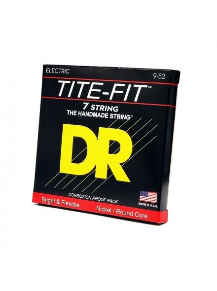 Струни для електрогітари DR Strings Tite-Fit Electric - Light 7 String (9-52)