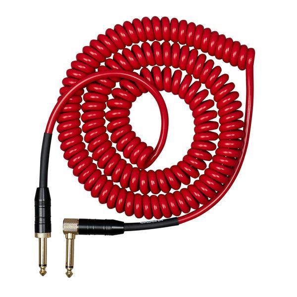 Кабель инструментальный Cascha CCA-G2RD6 (Advanced Line Guitar Cable Curly, Red, 6 м)