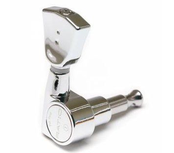 Кілки для електрогітари Graph Tech PRN-2341-C0 Ratio Electric 3+3 Vintage 2 Pin - Chrome