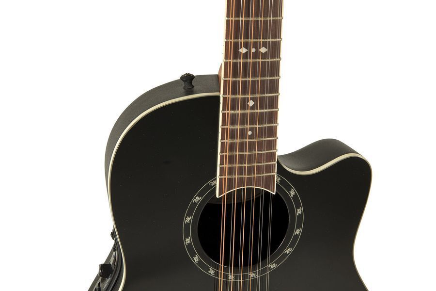 Электроакустическая 12-струнная гитара Ovation Standard Balladeer 2751AX Deep Contour Cutaway Black