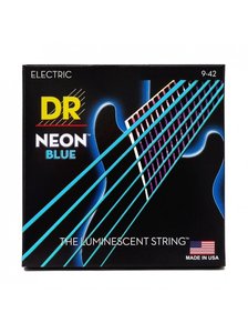 Струни для електрогітари DR Strings Neon Blue Electric - Light (9-42)