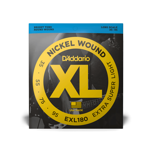 Струны для бас-гитары D'ADDARIO EXL180 XL Nickel Wound Bass Extra Super Light (35-95)