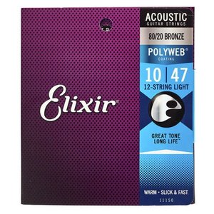Набор струн для акустической гитары Elixir AC PW 12L