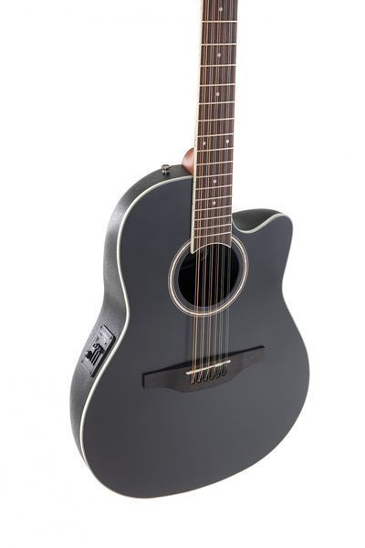Электроакустическая 12-струнная гитара Applause Heritage Traditional AB2412II Mid Cutaway Black Satin