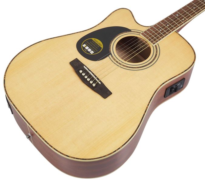 Электроакустическая гитара CORT AD880CE LH (Natural Satin)