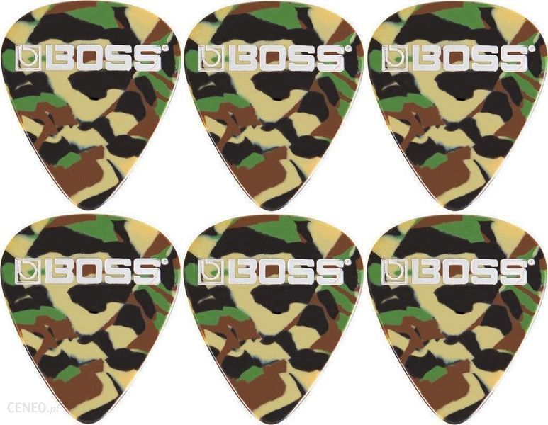 Медіатори Boss BPK-72-CT Celluloid Pick Thin Camo 72 Pack