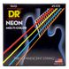 Струни для бас-гітари DR Strings Neon Multi-Color Bass - Medium (45-105) - фото 1
