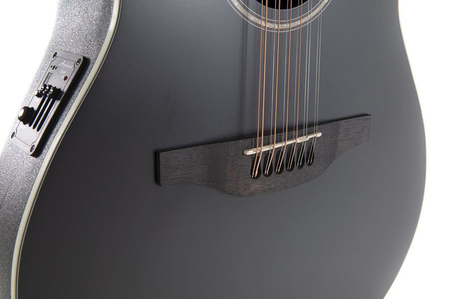 Электроакустическая 12-струнная гитара Applause Heritage Traditional AB2412II Mid Cutaway Black Satin