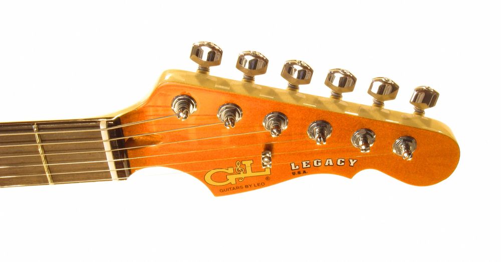 Электрогитара G&L LEGACY (Clear Orange, rosewood, 3-ply Vintage Creme). №CLF51040. Made in USA