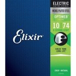 Набір струн для електрогітари Elixir EL OW 8 L Nickel OptiWeb Light 8 струн - 010.-074