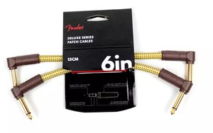 Кабель инструментальный Fender Cable Deluxe Series 6" Patches (Pair) Tweed