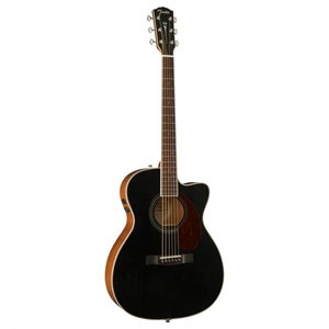 Электроакустическая гитара Fender PM-3CE Triple-O Mahogany Black Top LTD