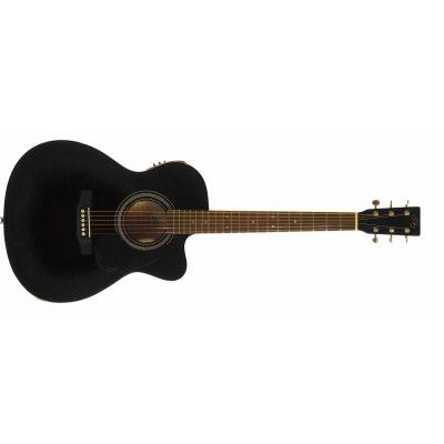 Электроакустическая гитара с вырезом и подключением SX OM160CE/BK