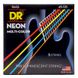 Струни для бас-гітари DR Strings Neon Multi-Color Bass - Medium - 5 String (45-125) - фото 1