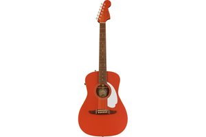 Електро-акустична гітара Fender Malibu Player Fiesta Red WN