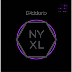 Струны для электрогитары D'ADDARIO NYXL1164 Medium 7-String (11-64)
