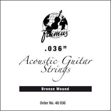 Струна для акустичної гітари FRAMUS 48036 Bronze 036
