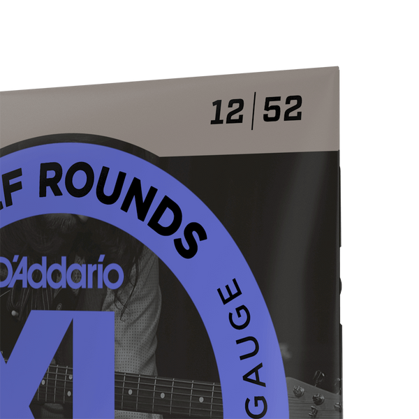 Струны для электрогитары D'ADDARIO EHR350 XL Half Rounds Jazz Light (12-52)