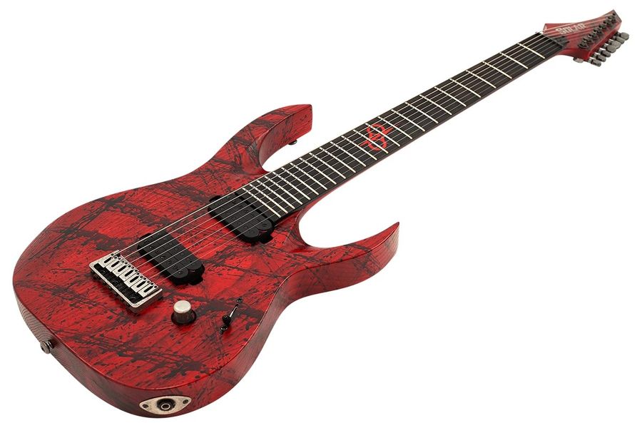 Електрогітара Solar Guitars A2.7 Canibalismo Blood Red Open Pore W/Blood Splatter