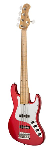 Бас-гитара SADOWSKY MetroExpress 21-Fret Vintage J/J Bass, Maple, 5-String (Candy Apple Red Metallic)
