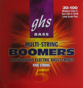 Струны для бас-гитары GHS STRINGS 5M-C-DYB Boomers